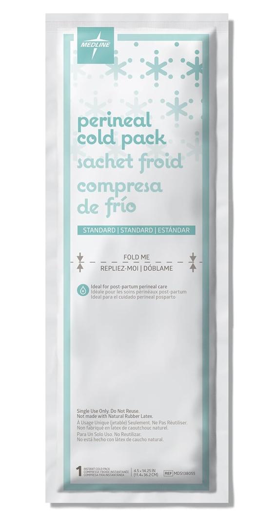6 x Medline Perineal Cold Packs for Postpartum Care, Absorbent Pad is 4.5" x 14.25" Perfect for your After Delivery Postpartum Essentials Kit - Each