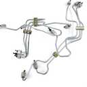 Fuel Injector Lines Kit Compatible with 1998.52002 24V 5.9L Cummins Engines w/ VP44 Pump 3943765 3943773 3943767 3943771 3943775 3943769