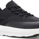 Men's Orthopedic Fashion Sneakers: Comfort Casual Arch Support Adjustable Fit Recovery Golf Sneakers, Lightweight Plantar Fasciitis Pain Relief House Standing Shoes Black Size 11.5