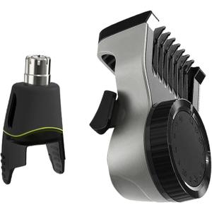 14-in-1 Adjustable Guard Comb with Nose Replacement Head for QP Series Shaver Precision Trimmer Attachments with Length Settings (0.4-10mm), Replacement Guide Combs Kit for Body Grooming