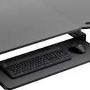 EUREKA ERGONOMIC Adjustable Keyboard Tray Under Desk, 28x11 Inch Large Slide Out Keyboard & Mouse Platform Tray, Wooden Pull Out Computer Keyboard Drawer for Typing Home Office Desk, Black