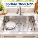 Kitchen Sink Grid and Sink Protectors, 26" Stainless Steel Sink Grids, 26" x 14 1/16"