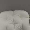 Blazing Needles Solid Twill Swivel Rocker Chair Cushion, 48" x 24", Natural