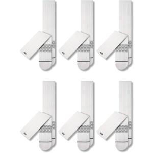 Pair of Thieves Men's Athletic Cotton Crew Socks - 6 Pack Cushioned Comfort Socks for Sports, Work & Casual Wear (White)