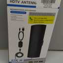 3600+ Miles Range TV Antenna, 2026 Strongest Digital TV Antenna Indoor Outdoor with Amplifier Signal Booster, HD Antenna for Local Channels for Smart TV and Old TVs-38ft Coax Cable-Support 8K 4K 1080p (Black)