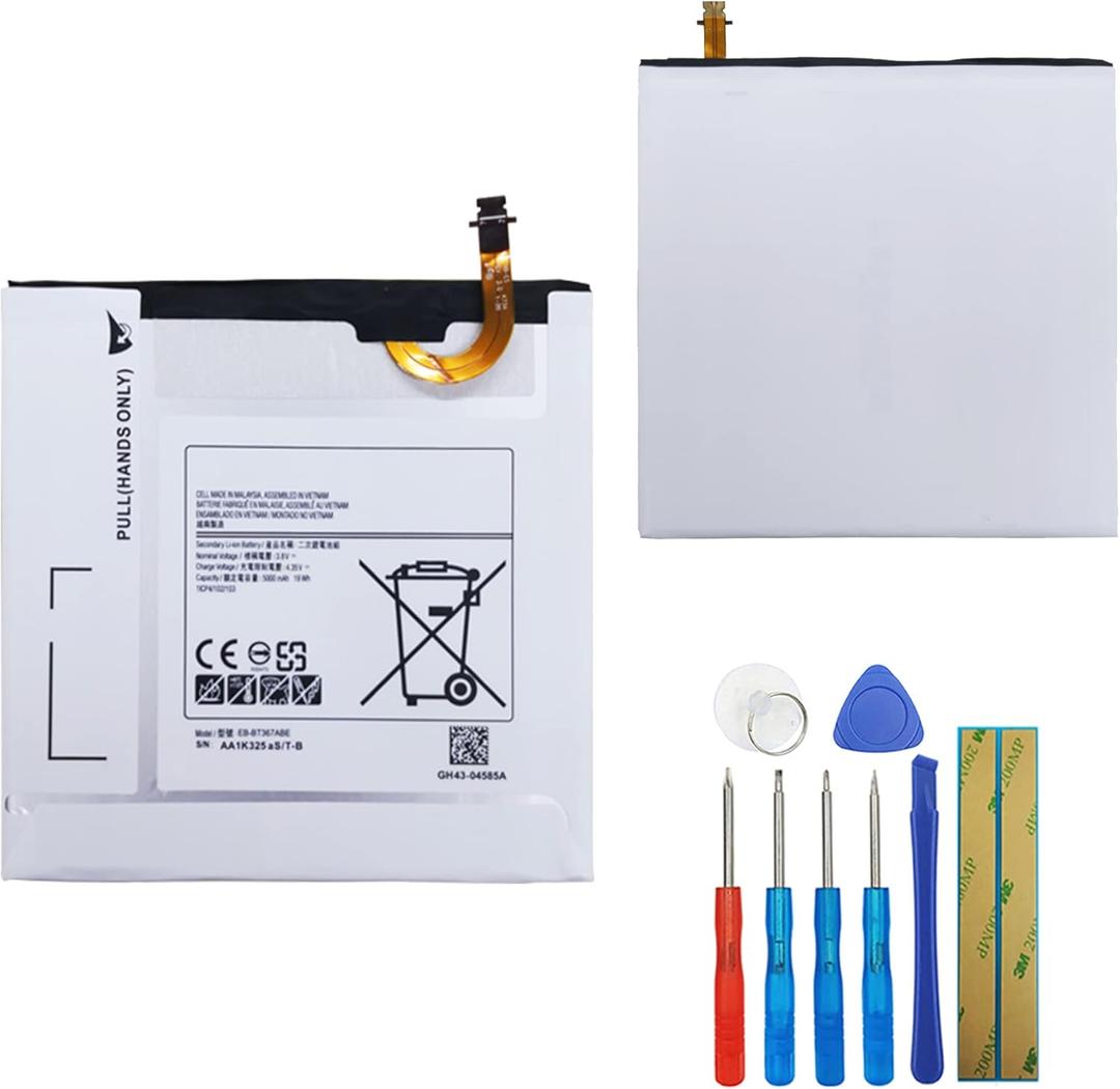 New Replacement Battery EB-BT367ABA Compatible with Samsung Galaxy Tab A 8.0 2017 T385 T380 Galaxy Tab E 8.0 SM-T375L SM-T375S SM-T377 SM-T377A/P/T/V