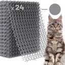 Petfolio 24 Pack Scat Mat for Cats - 16.5 x 13.4 Inch Cat Spike Mat with 1 Inch Spikes is A Perfect Pet Training Mats for Cat Repellent Indoor & Outdoor. Keep Cats Away All Year Round