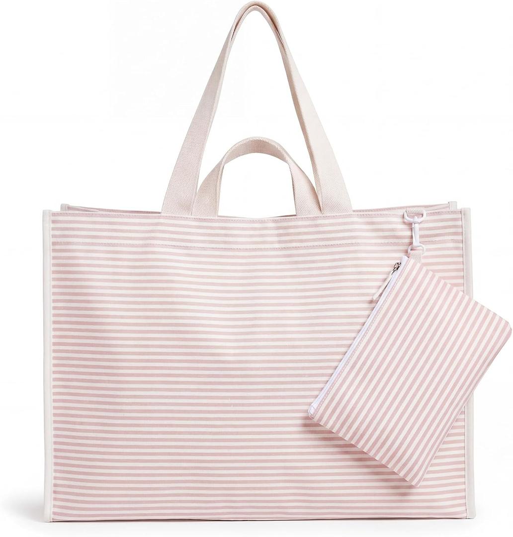 Mahjong Stripe Tote Bag, American Mah Jong Tile Carryall Overnight Game Bag for Mahjong Lover Gift