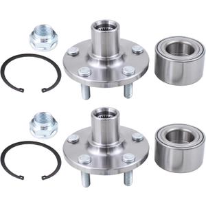 Front Driver and Passenger Side Wheel Bearing Hub for Toyota Celica 2000-2005, Corolla 2003-2019, Matrix FWD 2003-2014, Pontiac Vibe FWD 2003-2008