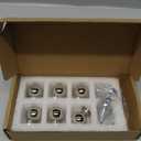 6 Pack 1 Inch Vintage Ball Polished Nickel Cabinet Knobs Kitchen Cabinet Hardware Drawer Knobs Pulls for Drawers.