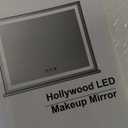 Hansong Large Vanity Mirror Makeup with Lights, Hollywood Lighted Mirror with 3 Color Lighting Modes for Tabletop Mirror and Wall Mounted, 15pcs Dimmable Bulbs, USB Outlet and Smart Touch Control (White-4658)