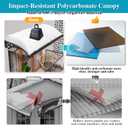 Awning for Door Entrance, Window Awnings Exterior with Aluminum Bracket, UV, Rain & Snow Protection, Durable Polycarbonate Canopy for Entrance, Balcony, Garage, Transparent 60x120cm/24x47in