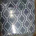 Wellsin Outdoor Chair Cushions for Patio Furniture - Patio Chair Cushions Set of 4 - Water Resistant Round Corner Outdoor Seat Cushions 17"X16"X2", Trellis Navy