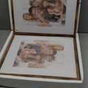 Giftgarden 14 Pack Brown Picture Frames with Mat for Various Sizes Photos, Assorted Matted Frame Set Including Two 11x14, Six 8x10, Six 5x7, Gallery Frame Collage for Wall or Tabletop Display