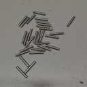 TOP-VIGOR 30Pcs 4mm x 25mm Dowel Pin Shelf Support Pegs, 304 Stainless Steel Cylindrical Shelf Support Pin Fasten Elements Silver Tone