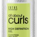 ALL ABOUT CURLS High Definition Gel | For Curly Hair Styling | Alcohol-Free | Moisturize, Define & Enhance Texture | Reduce Frizz & Boost Shine | Crunchless Ultra Hold | Vegan, Sulfate & Paraben Free
