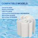 TOREAD FS-2004 DE Filter Grids 48 Sq.Ft Swimming Pool Filter Replace Hayward DE4820 DEX4800DA Unicel PFS2448 Filbur FC-9540 FNS Plus 48 DEL DEV 48 59002300
