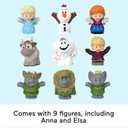 Fisher-Price Little People Toddler Toy Disney Frozen Carry Along Castle Case Playset with Figures for Pretend Play Kids Ages 18+ Months (Blue)