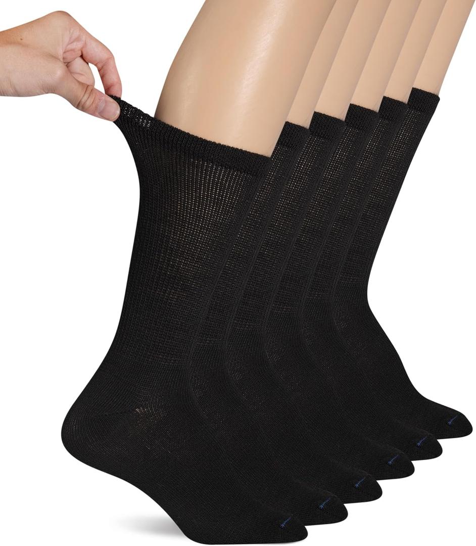 Dr. Scholl's Women's Diabetes & Circulator Socks - 4, 6, & 12 Pair Packs - Non-Binding Moisture Management