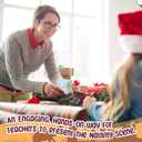 30 Pcs DIY Paper Nativity Scene Treat Box Christmas Fun Gift with Angel Animal House Paper Nativity for Classroom Art Activities Sunday School Holiday Party Table Decoration