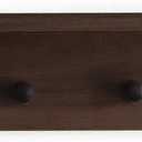 Entrance Coat Rack Coat Hooks, Wall-Mounted Wooden Hook Rack, Wall-Mounted Shelves are Very Suitable (Walnut Color FinishA-1)