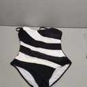 Women's One Piece Swimsuits Tummy Control Color Block Bathing Suit Square Neck Swim Suit Slimming Swimwear XL