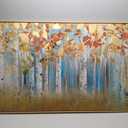 YCPRIMER Birch Tree Canvas Wall Art Landscape Yellow Picture Wall Decor for Living Room Large Bedroom Wall Decor Above Bed Artwork for Walls 2958IN