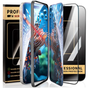 3 pack tempered glass for iPhone 16 Pro Max iPhone 15 iPhone 14 Screen Protector Optional, 2 HD 1 Privacy 9H Hardness Military Grade Shatterproof Anti-Drop, Anti-Collision, Anti-Scratch