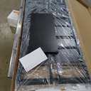 BHG Vintage Multifunctional Folding Bookshelf, No-Assembly Plant Stand Storage Rack Shelves for Home Office (All Black, 5-Tier)