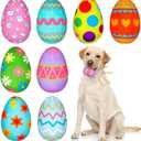 Threan 8-piece Easter Egg for Dog with Interactive Squeakers Plush Easter Egg, Fun Gifts for Medium & Small Dogs & Puppies, Durable Stuffed