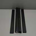 63in(4X L15.7in) Professional Server Rack Cable Management Raceway, H1.4 x W1.6in Cable Raceway Kit, Electrically Safe PVC Open Slot Wire Raceway for Under Desk/Computer/Network Cords, Black