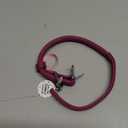 BRONZEDOG Rolled Leather Dog Collar for Small Medium Large Dogs with QR ID Tag (Plum, XS: 9-11 Inch)