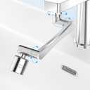 ST.THOMAS 1080 Swivel Faucet Extender,360 Swivel Robotic Arm Faucet Aerator,2 Sprayer Mode Kitchen Faucet Attachment Tap Head Replacement For Bathroom/Kitchen/Face/Hair
