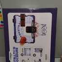 Upgraded LED Light Indoor Mini Basketball Hoop (Navy Blue)