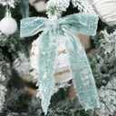 MAYREEL 1 Inch Slate Blue Crushed Velvet Ribbon Frayed Edge Hand Torn Fringe for Bridal Bouquets Invitations Vow Books Gift Baskets Hair Bows 6 Yards