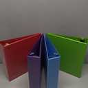 Amazon Basics 3 Ring 2 inch Binder, Round Rings, Assorted Colors, 4 Pack