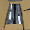 ODK Dresser for Bedroom with 4 Storage Drawers, Small Dresser Chest of Fabric Drawers with Sturdy Steel Frame, Wood Top, Black