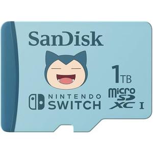 SanDisk 1TB Pokémon Snorlax microSDXC Card Licensed for Nintendo-Switch - Made for Nintendo-Switch 1, OLED, and Lite - SDSQXAO-1T00-GN6ZK