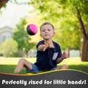 Mini Football Pack - 5 Spiral Small Foam Footballs for Kids (Red, Yellow, Blue, Pink, Orange, Green)