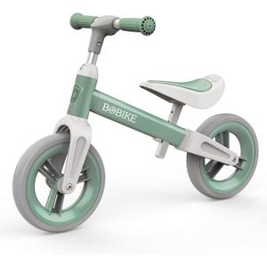 Bobike Toddler Balance Bike Toys for 1 to 4 Year Old Girls Boys Adjustable Seat and Handlebar No-Pedal Training Bike Best Gifts for Kids (green)