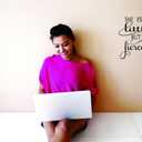 Unique Home Wall Stickers She is Little But Fierce Decal Dcor for Bedroom Living Room Nursery - Size: 11 Inch X 22 Inch (Black)