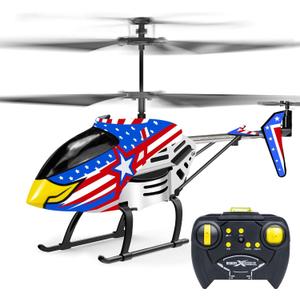 Remote Control Helicopter, Rc Helicopter Toys for Boys Age 8 9 10 11 12+ Year Old Birthday Gifts, Flying Toys 2.4GHz 3.5 Channel Remote Helicopter with Gyro & LED Light for Beginner Kids Adults Indoor