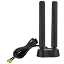 Eightwood 9dBi WiFi 6E Antenna TriBand 6GHz 5GHz 2.4GHz Magnetic Base WiFi Antenna for PC Desktop Computer PCIe Bluetooth Card Gaming Motherboard, WiFi 6E Router