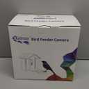 64GB Smart Bird Feeder with Camera Solar Powered, 2K 3MP HD Live Video &Playback on Phone, AI Identify +10,000 Bird Species, 2.4G WiFi Bird Feeder Camera Wireless Outdoor House-Bird Watching (Blue)