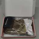 REECHO Clip in Hair Extensions, Hair Extensions Thick Long Lace Weft Lightweight Synthetic Hairpieces for Women (24 Inch-240 Gram(Pack of 5), Walnut Brown with Blonde Highlights)