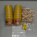 Meekoo 16 Sets 16 Sets Mini Honey Bee Pots with Wooden Dippers Charms Honey Jars for Cupcake Planter Chocolate Chips bee Themed Baby Shower Favors Wedding Gifts for Guests