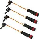 Brake Sensor Brake Pad Wear Sensor Front and Rear for Mercedes-Benz W211 W220 E350 E500 C300 C350 CL500 CL600 CLK320 Accessories, Brakes Pad Alarm Line Replacement 2115401717 2205400617(4PCS)