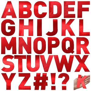 Panelee 145 Pieces 20 Sheets Large Letter Stickers 4 Inch Big Font Alphabet Letter Stickers Self Adhesive for Classroom Window Door Home Decor Mailbox Sign(Red)