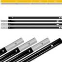 LimoStudio Adjustable 10 ft. Max to 5 ft. Min Length Backdrop Support Stands Crossbar, 4 Section Interlocking Bars, Solid Strong & Tight Structure for No Wobble & Shake, AGG3094
