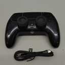 AFMVV Wireless Controller for PS5 with RGB LED,TURBO, Dual Vibration, 6 Axis Gyro Sensor, Touchpad, Ergonomic for Playstation 5 Controller, Compatible with PlayStation 5/PC/Mac/ios/Android/Steam (Black)